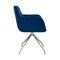 Armen Living Noah Dining Room Accent Chair in Blue Velvet and Brushed Stainless Steel Finish LCNHCHBLU - alternate 8